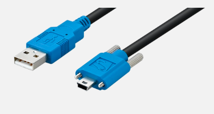 Cables resistentes a golpes y vibraciones con tornillos de bloqueo para cámaras industriales USB 2.0